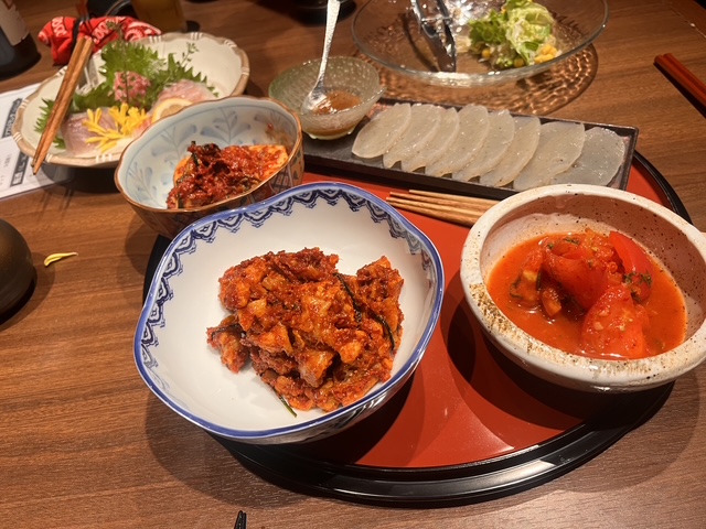 食卓に並んだ地域の料理